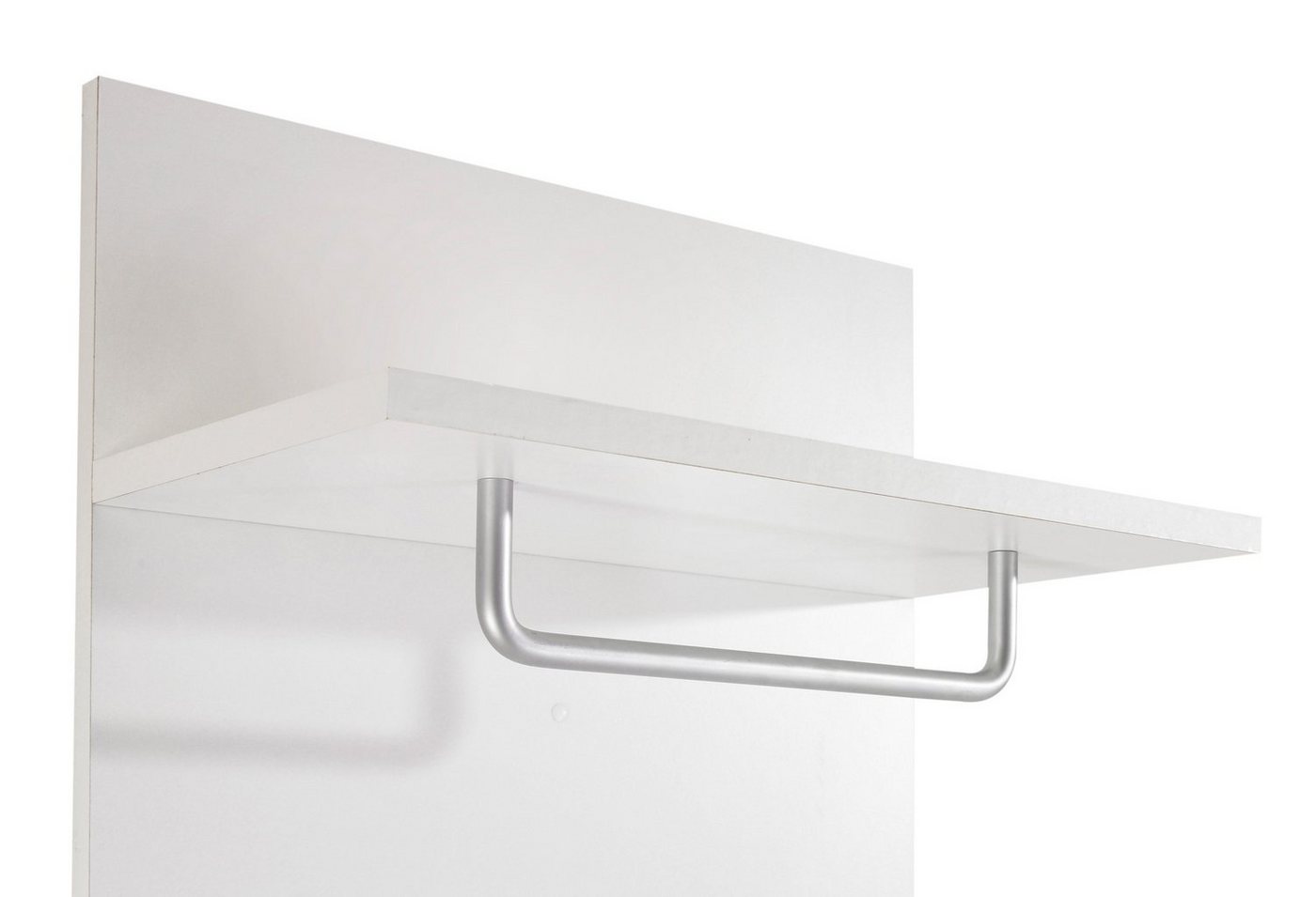 borchardt Möbel Garderobenpaneel Rena, Wandgarderobe 160 cm, 5 Haken, Kleiderstange, Hutablage – Bild 4 von 5