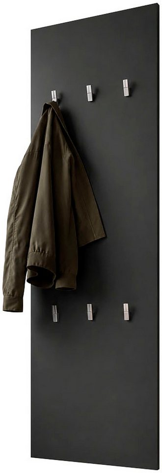 borchardt Möbel Garderobenpaneel Vaasa, 123x45cm mit Metallhaken, Garderobe hängend, 6 Haken, Wandgarderobe – Bild 3 von 5