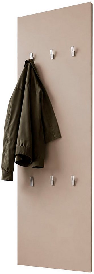 borchardt Möbel Garderobenpaneel Vaasa, 123x45cm mit Metallhaken, Garderobe hängend, 6 Haken, Wandgarderobe – Bild 3 von 5