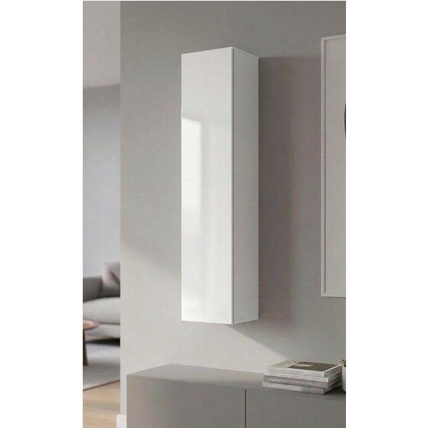 borchardt Möbel Hängeschrank Toledo, Höhe 140cm, Tür links oder rechts montierbar Breite 32cm, Push-to-open, Verstellbare Einlegeböden