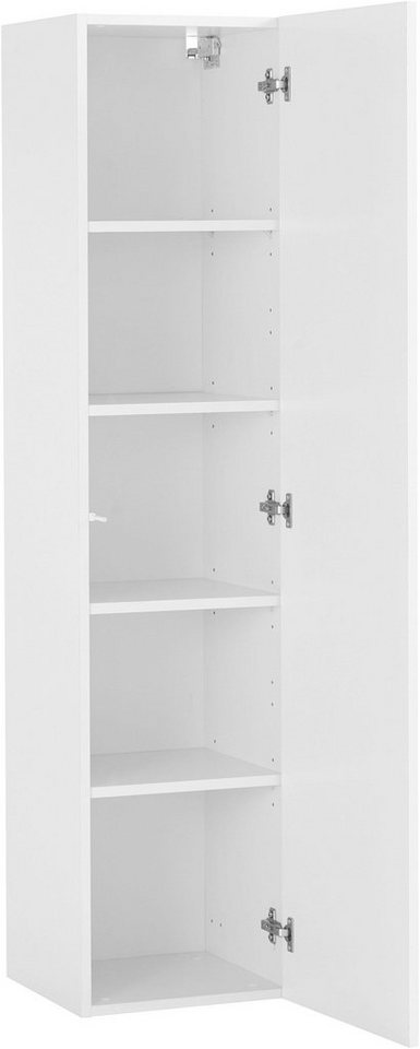 borchardt Möbel Hängeschrank Toledo, Höhe 140cm, Tür links oder rechts montierbar Breite 32cm, Push-to-open, Verstellbare Einlegeböden – Bild 5 von 5