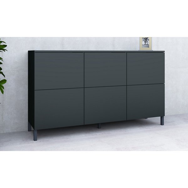 borchardt Möbel Kommode Haama, Sideboard mit Metallfüßen, Push-to-open-Technik, Breite 139 cm, Breite 139 cm