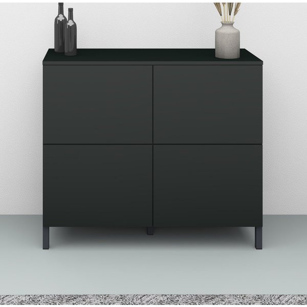 borchardt Möbel Kommode Haama, Sideboard mit Metallfüßen, Push-to-open-Technik, Breite 93 cm, Breite 93 cm