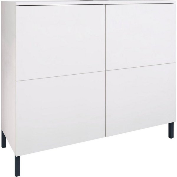 borchardt Möbel Kommode Haama, Sideboard mit Metallfüßen, Push-to-open-Technik, Breite 93 cm, Kommode, 4 Türen, 2 verstellbare Böden, Breite 93 cm