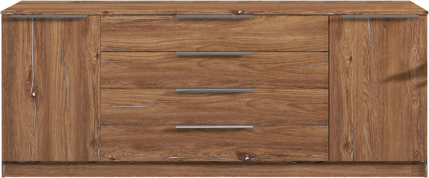 borchardt Möbel Kommode Oliva, Kommode mit Metallgriffen, Breite 200 cm, mit 4 Schubkästen – Bild 2 von 5