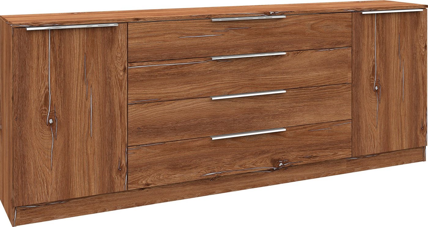 borchardt Möbel Kommode Oliva, Kommode mit Metallgriffen, Breite 200 cm, mit 4 Schubkästen – Bild 4 von 5