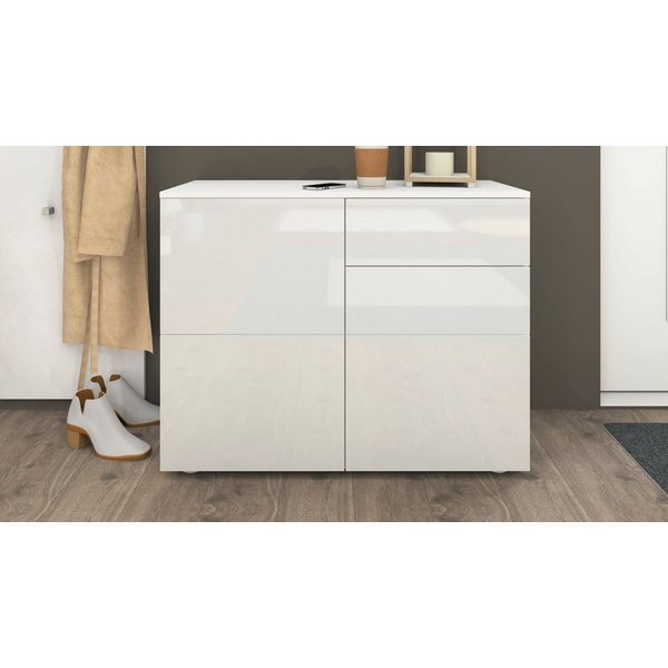 borchardt Möbel Kommode Rova, Sideboard Breite 93 cm, Push-To-Open, verstellbare Einlegeböden, viel Stauraum, Breite 93cm