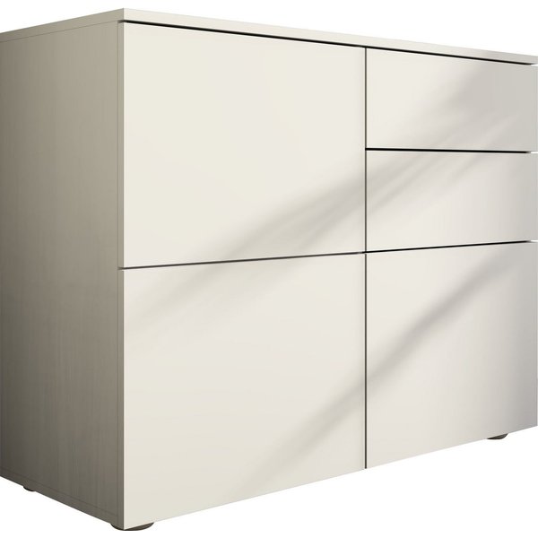 borchardt Möbel Kommode Rova, Sideboard Breite 93 cm, Push-To-Open, verstellbare Einlegeböden, viel Stauraum, Breite 93cm