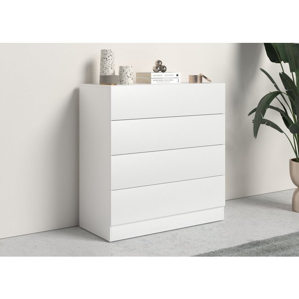 borchardt Möbel Kommode Vaasa, Breite 76cm, Höhe 79cm, grifflos, Sideboard Breite 76 cm, Höhe 79 cm, mit Push-to-open-Funktion