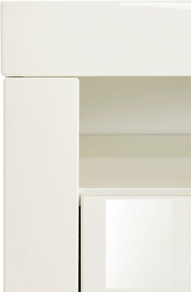 borchardt Möbel Lowboard Santa Fé, TV-Schrank 200 cm breit, Mit Push-to-open-Funktion, 3 Türen, 3 Glasböden und 6 offenen Fächern – Bild 4 von 5