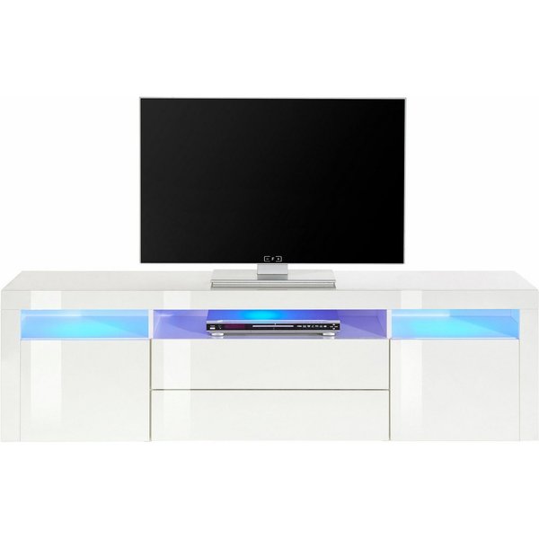 borchardt Möbel Lowboard Santa Fé, TV-Schrank 166 cm breit, Push-to-open-Funktion, 2 Türen, 2 Schubkästen und 3 offene Fächer