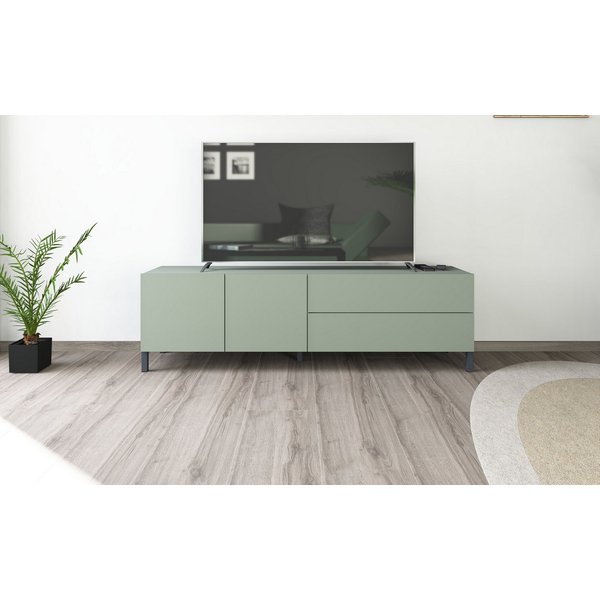borchardt Möbel Lowboard Sophia, TV-Schrank Breite 152 cm, Metallfüße, grifflose Optik