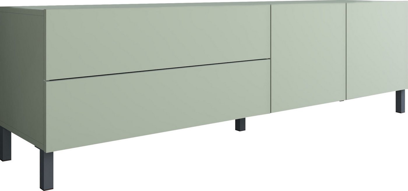 borchardt Möbel Lowboard Sophia, TV-Schrank Breite 152 cm, Metallfüße, grifflose Optik – Bild 2 von 5