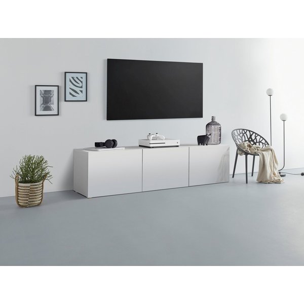 borchardt Möbel Lowboard Sophia, TV-Schrank mit 3 Türen, hängend oder stehend, Modernes TV-Board, Breite 139 cm, 3-türig