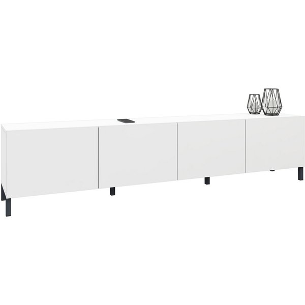 borchardt Möbel Lowboard Sophia, TV-Schrank mit Metallfüßen, Breite 200 cm, 4-türig, Design Made in Germany