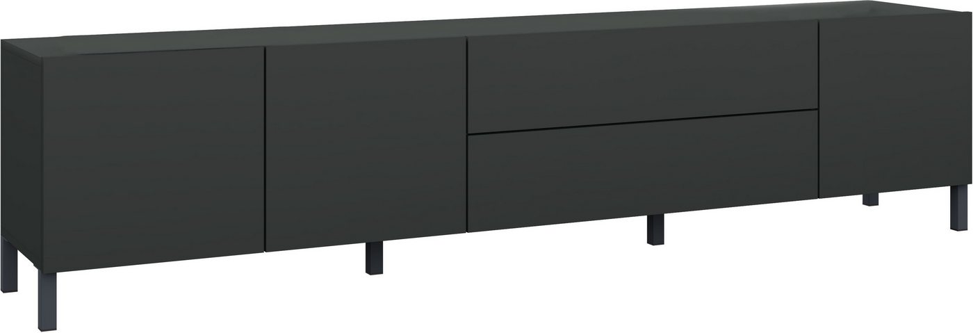 borchardt Möbel Lowboard Sophia, Tv-Schrank Breite 190 cm, Metallfüße, grifflose Optik – Bild 2 von 5