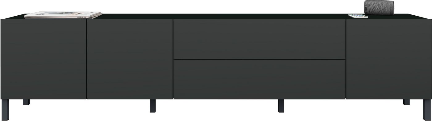borchardt Möbel Lowboard Sophia, Tv-Schrank Breite 190 cm, Metallfüße, grifflose Optik – Bild 3 von 5