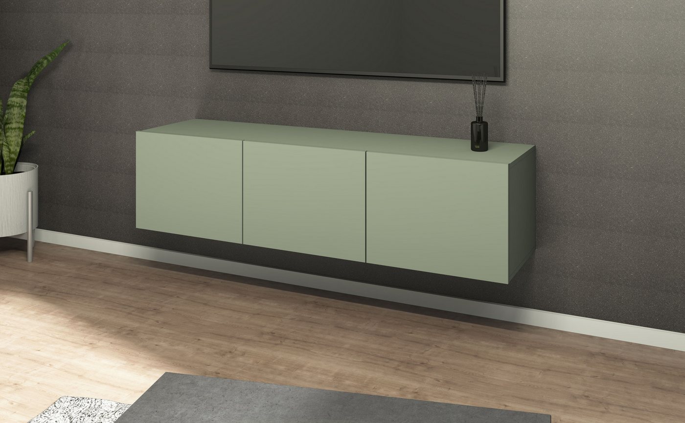 borchardt Möbel Lowboard Sophia, TV-Schrank mit 3 Türen, hängend oder stehend, Breite 139 cm mit 3 Türen, stehend und hängend – Bild 4 von 5