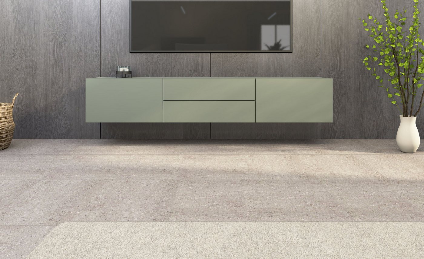 borchardt Möbel Lowboard Sophia, TV-Schrank Breite 200 cm, Breite 200 cm mit 2 Klappen und 2 Schubkästen, stehend und hängend – Bild 2 von 5