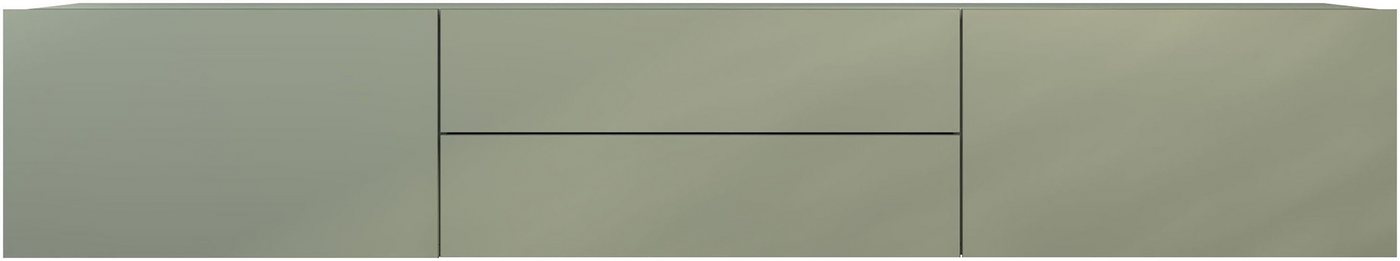 borchardt Möbel Lowboard Sophia, TV-Schrank Breite 200 cm, Breite 200 cm mit 2 Klappen und 2 Schubkästen, stehend und hängend – Bild 3 von 5