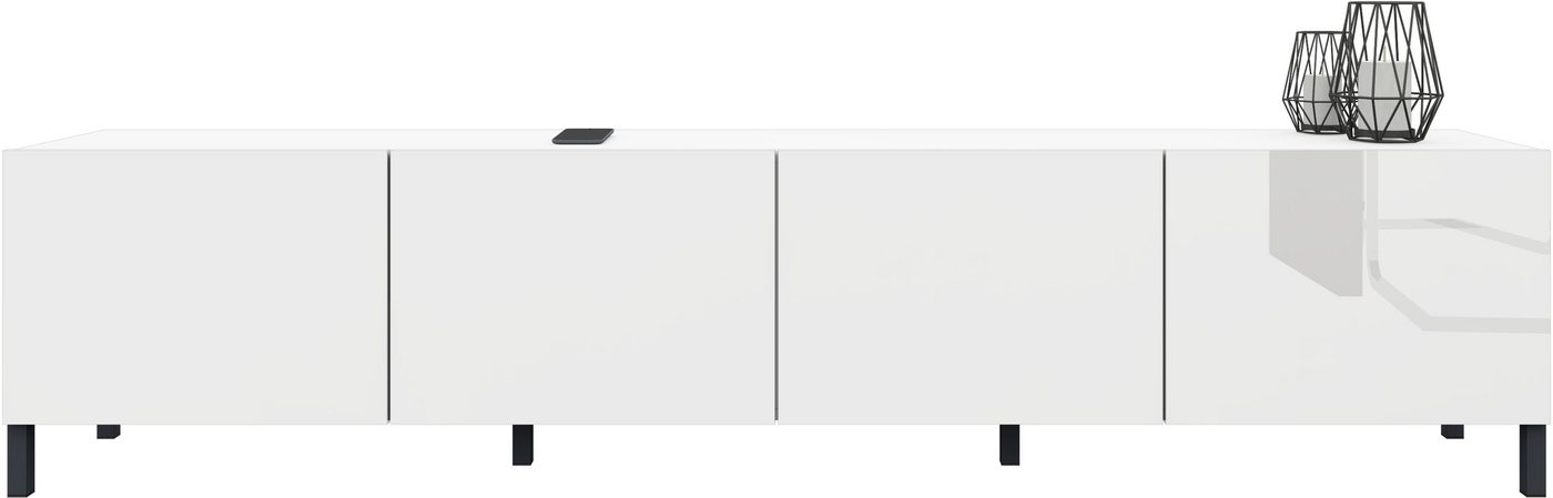 borchardt Möbel Lowboard Sophia, TV-Schrank mit Metallfüßen, Metallfüße, grifflose Optik – Bild 3 von 5