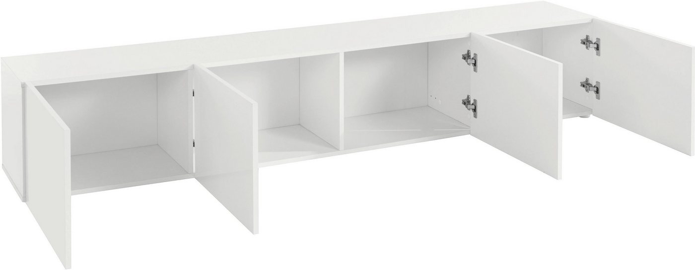 borchardt Möbel Lowboard Sophia, TV-Schrank mit 4 Türen, hängend oder stehend, Breite 200 cm, 4-türig, Modernes Design made in Germany – Bild 4 von 5