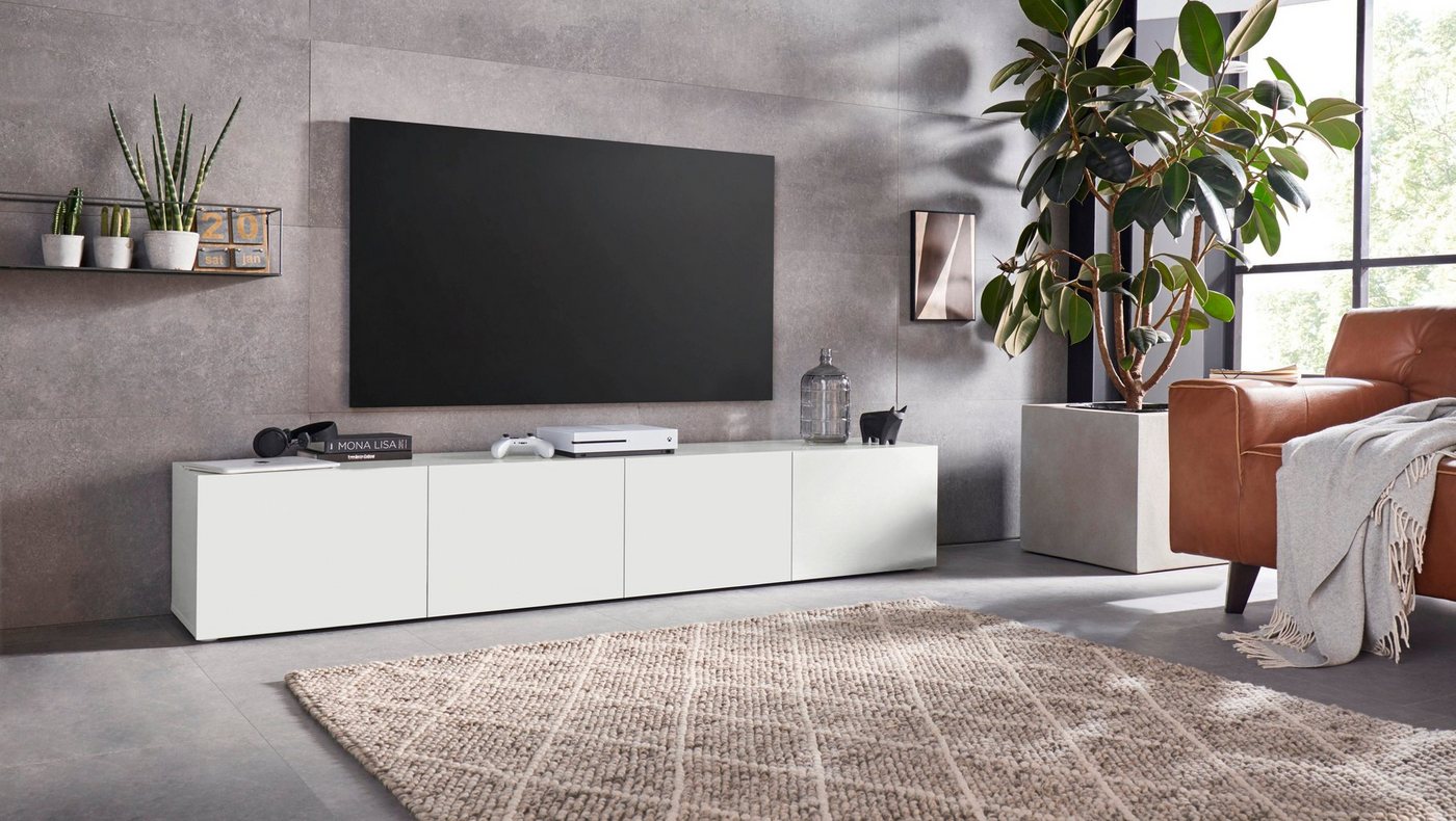 borchardt Möbel Lowboard Sophia, TV-Schrank mit 4 Türen, hängend oder stehend, Breite 200 cm, 4-türig, Modernes Design made in Germany – Bild 5 von 5