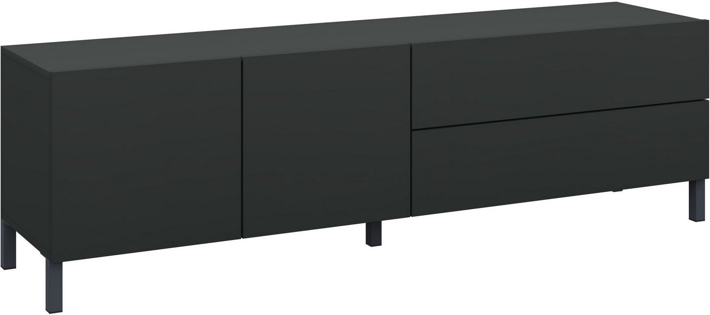 borchardt Möbel Lowboard Sophia, TV-Schrank Breite 152 cm, Metallfüße, grifflose Optik – Bild 2 von 5