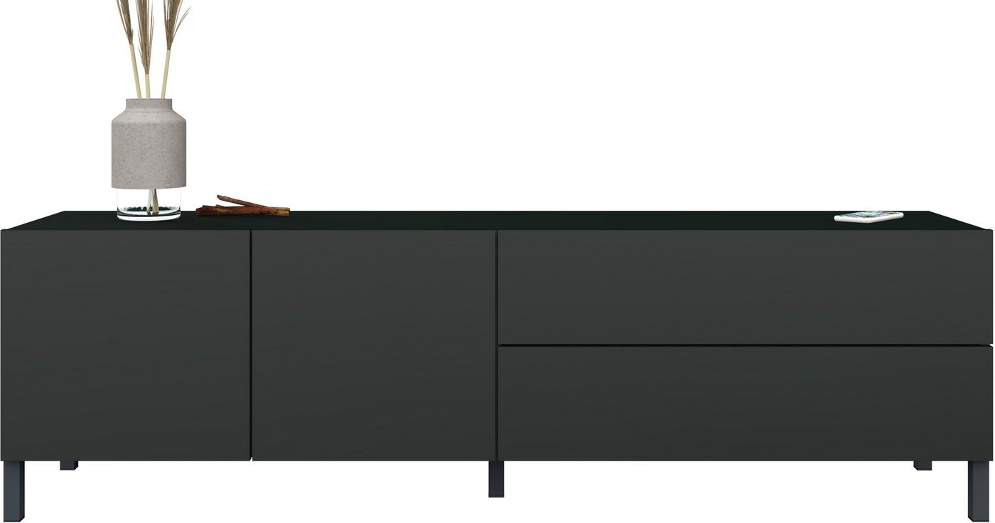 borchardt Möbel Lowboard Sophia, TV-Schrank Breite 152 cm, Metallfüße, grifflose Optik – Bild 3 von 5
