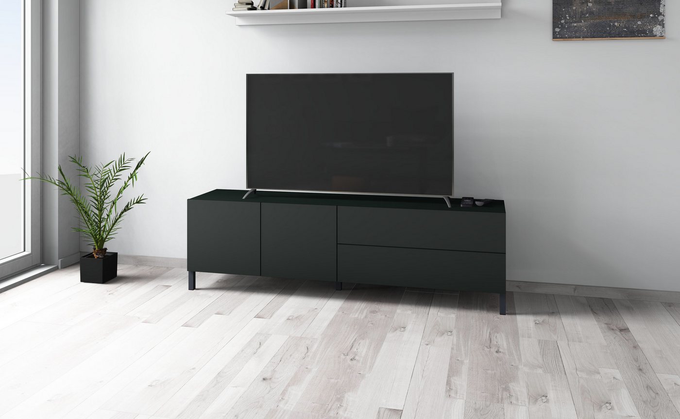 borchardt Möbel Lowboard Sophia, TV-Schrank Breite 152 cm, Metallfüße, grifflose Optik – Bild 5 von 5