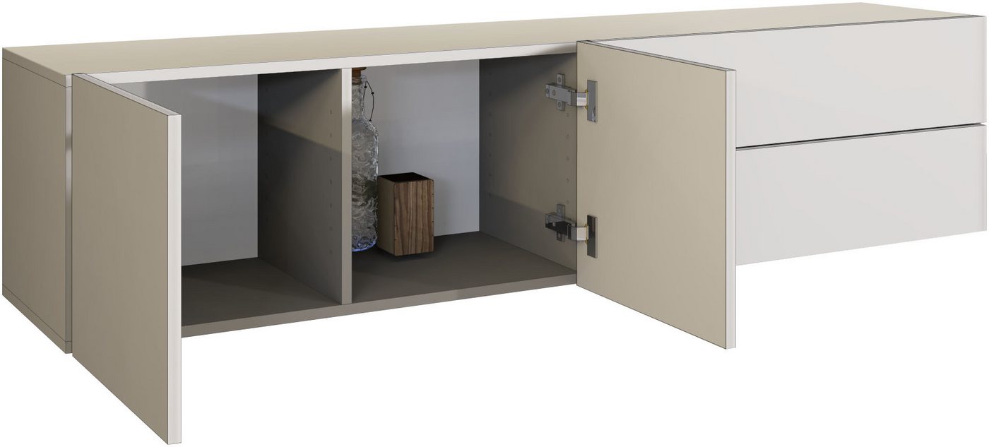 borchardt Möbel Lowboard Sophia, TV-Schrank Breite 152 cm, Breite 152 cm, hängend montierbar – Bild 4 von 5