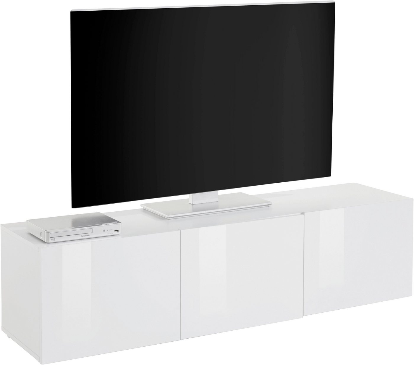 borchardt Möbel Lowboard Sophia, TV-Schrank mit 3 Türen, hängend oder stehend, Breite 139 cm mit 3 Türen, stehend und hängend – Bild 2 von 5