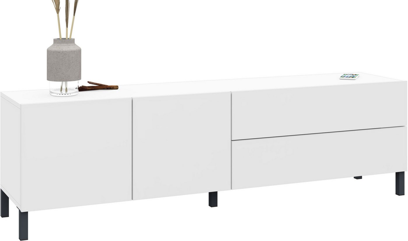borchardt Möbel Lowboard Sophia, TV-Schrank Breite 152 cm, Metallfüße, grifflose Optik – Bild 2 von 5