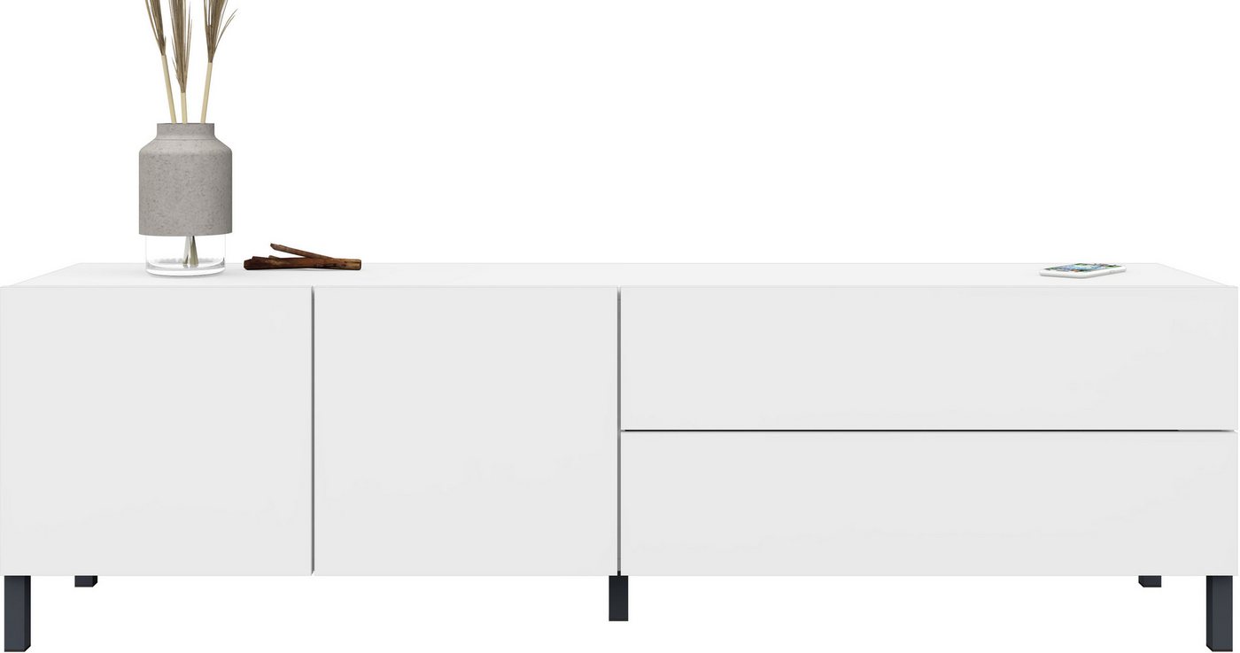 borchardt Möbel Lowboard Sophia, TV-Schrank Breite 152 cm, Metallfüße, grifflose Optik – Bild 3 von 5