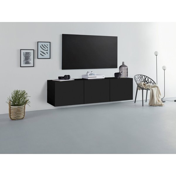 borchardt Möbel Lowboard Sophia, TV-Schrank mit 3 Türen, hängend oder stehend, Breite 139 cm mit 3 Türen, stehend und hängend