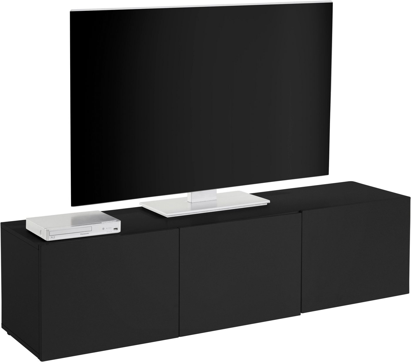 borchardt Möbel Lowboard Sophia, TV-Schrank mit 3 Türen, hängend oder stehend, Breite 139 cm mit 3 Türen, stehend und hängend – Bild 2 von 5