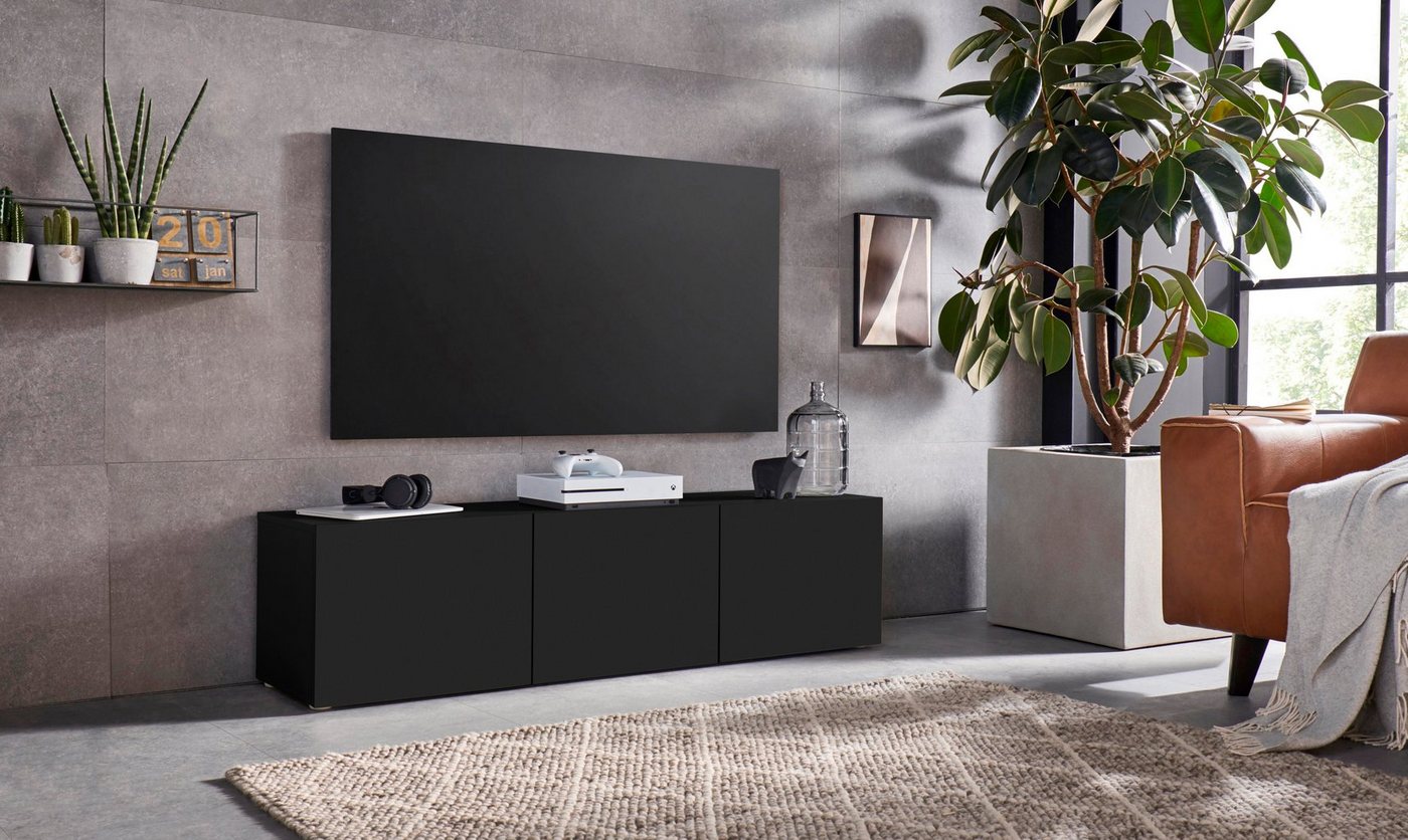 borchardt Möbel Lowboard Sophia, TV-Schrank mit 3 Türen, hängend oder stehend, Breite 139 cm mit 3 Türen, stehend und hängend – Bild 5 von 5