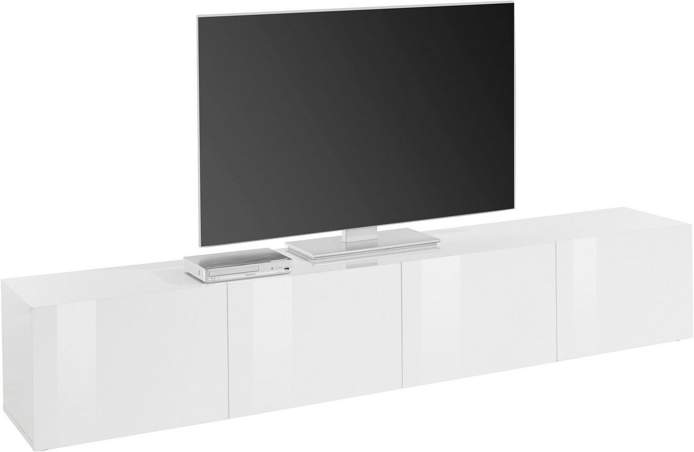 borchardt Möbel Lowboard Sophia, TV-Schrank mit 4 Türen, hängend oder stehend, Breite 200 cm mit 4 Türen, stehend und hängend – Bild 2 von 5