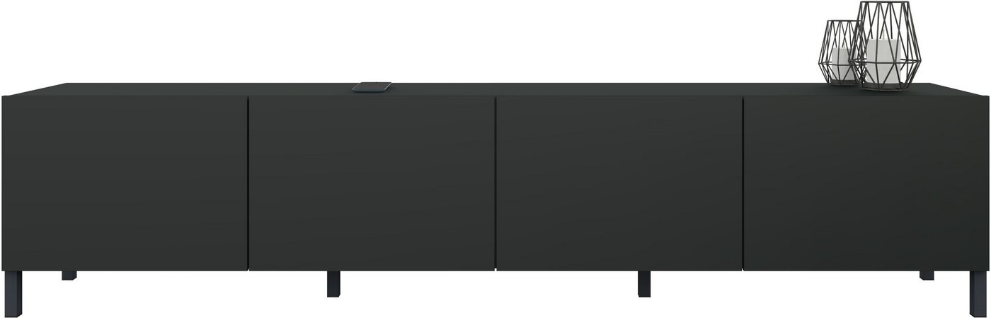 borchardt Möbel Lowboard Sophia, TV-Schrank mit Metallfüßen, Metallfüße, grifflose Optik – Bild 2 von 5