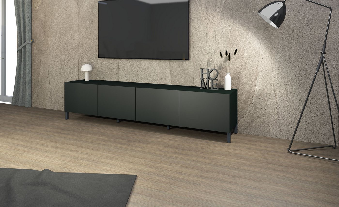 borchardt Möbel Lowboard Sophia, TV-Schrank mit Metallfüßen, Metallfüße, grifflose Optik – Bild 5 von 5
