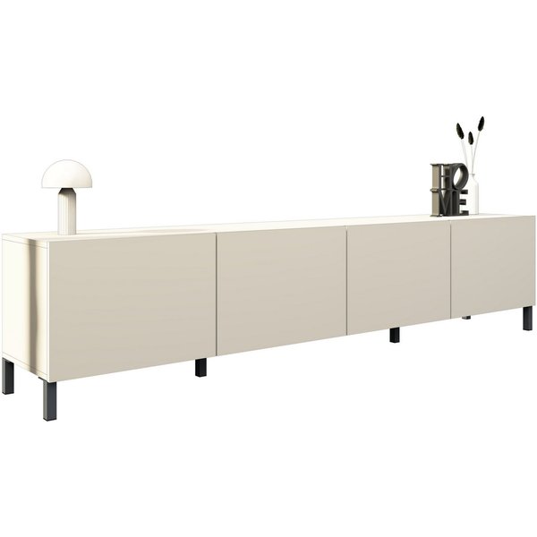 borchardt Möbel Lowboard Sophia, TV-Schrank mit Metallfüßen, Metallfüße, grifflose Optik
