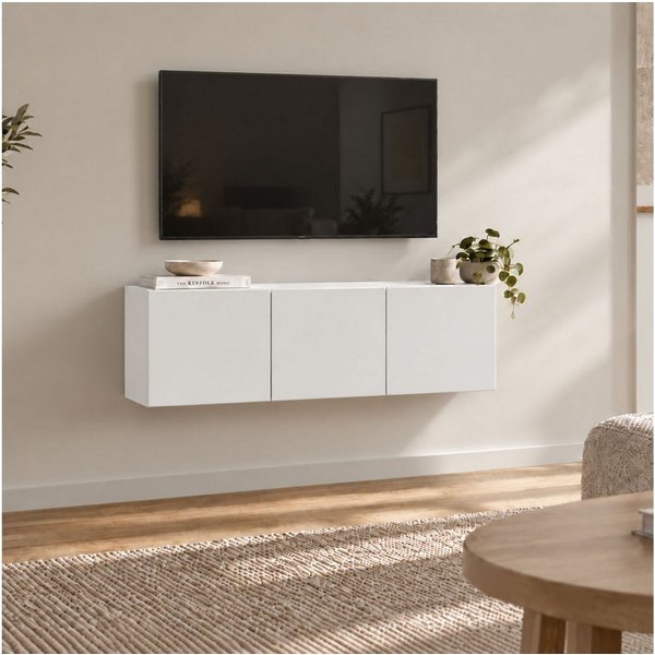 borchardt Möbel Lowboard Vaasa, Konsole, Hängeschrank mit 3 Türen, Breite 114 cm, nur hängend