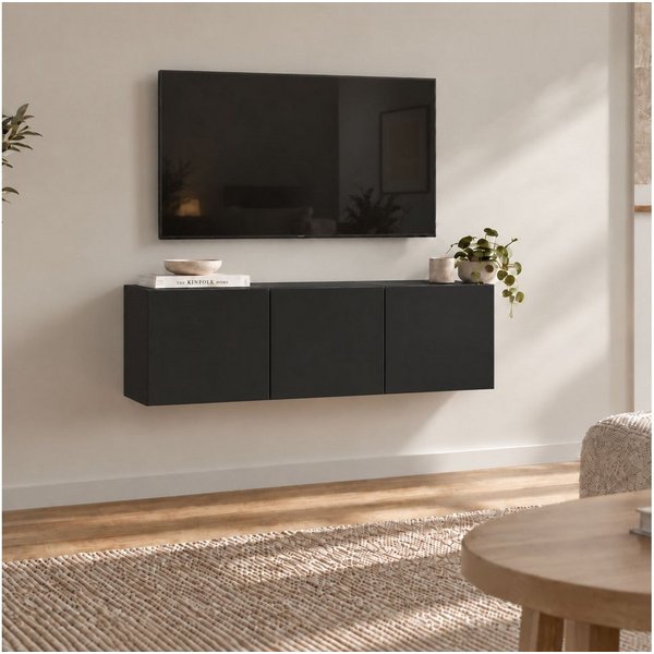 borchardt Möbel Lowboard Vaasa, Konsole, Hängeschrank mit 3 Türen, Breite 114 cm, nur hängend