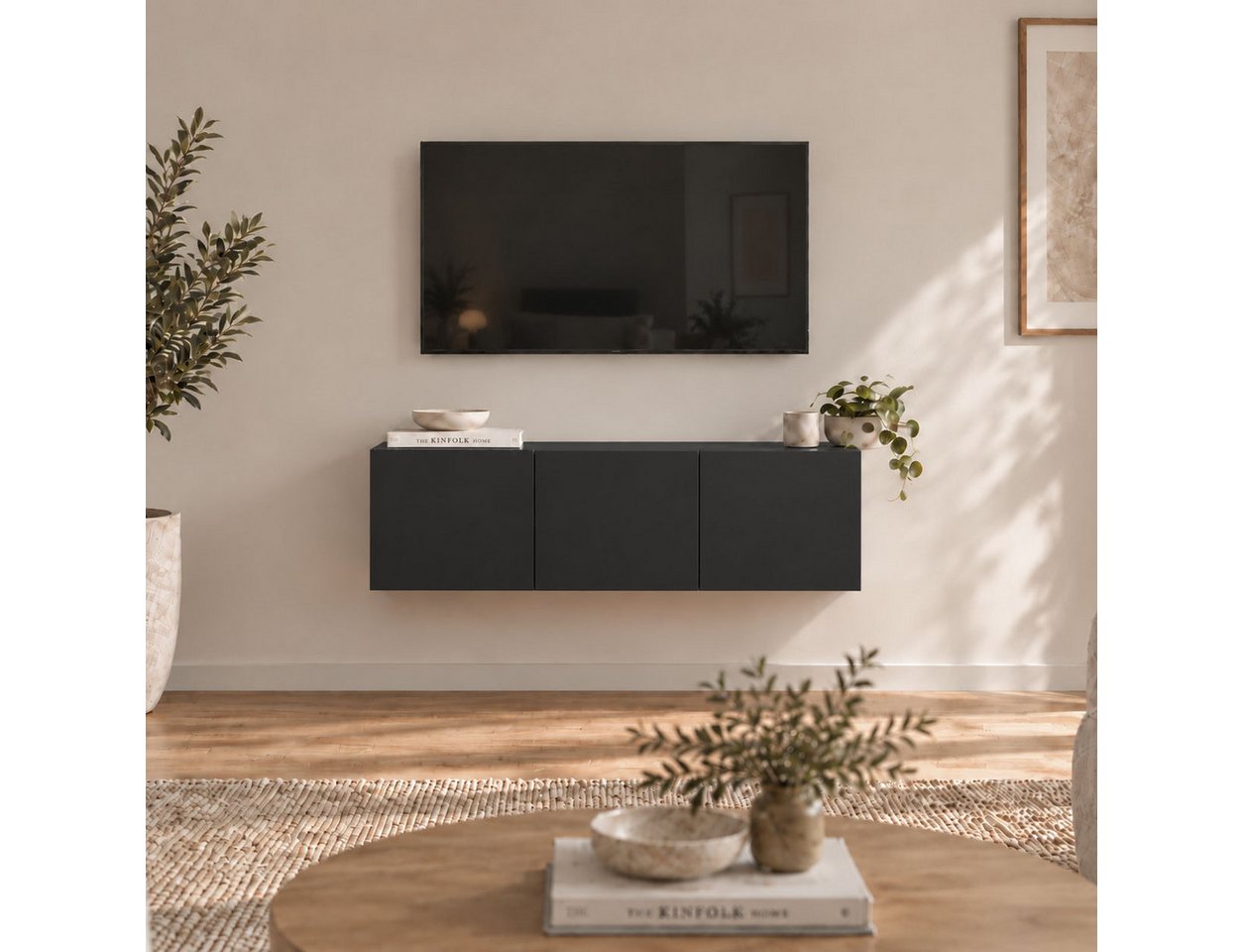 borchardt Möbel Lowboard Vaasa, Konsole, Hängeschrank mit 3 Türen, Breite 114 cm, nur hängend – Bild 5 von 5