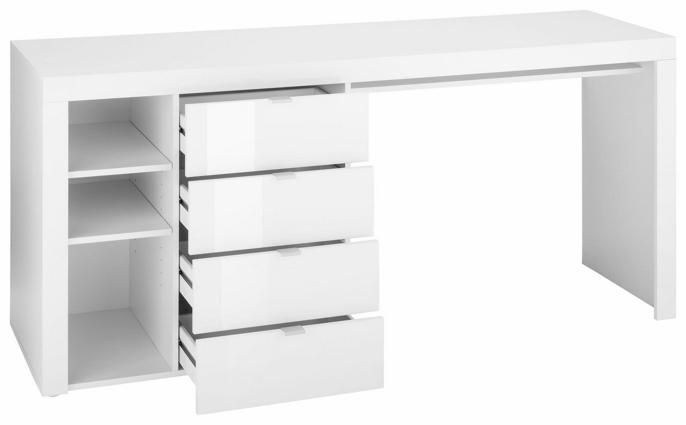 borchardt Möbel Schreibtisch Dolly, mit 3 Fächern und 4 Schubkästen – Bild 5 von 5