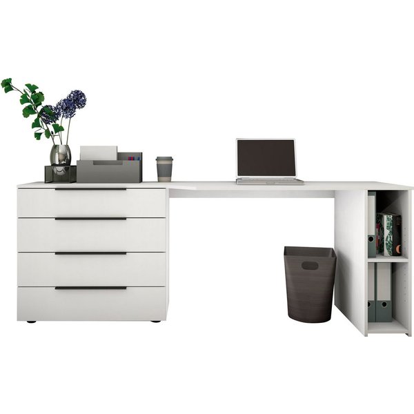 borchardt Möbel Schreibtisch Tom, mit Stauraum, Breite 196 cm