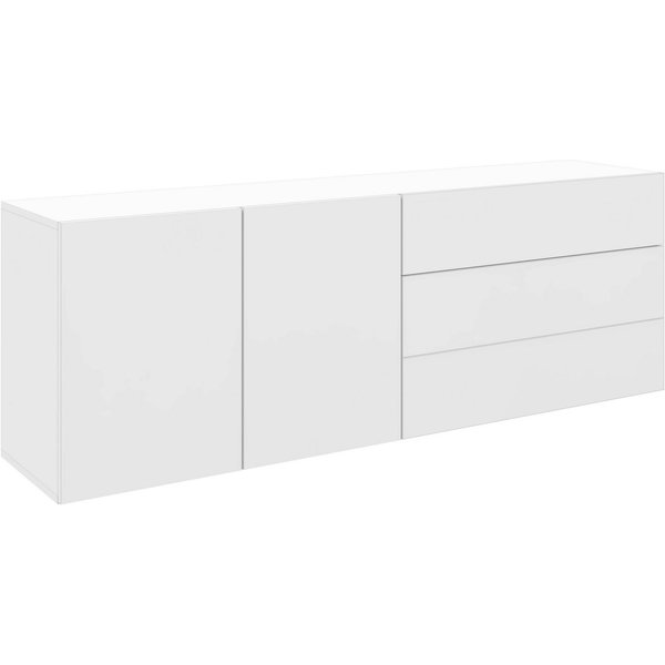 borchardt Möbel Sideboard Sophia, Hängeschrank mit 2 Türen, 3 Schubkästen, Breite 152 cm, Breite 152 cm, zur Wandmontage