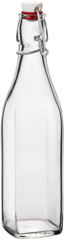 Bormioli Rocco Einmachglas Flasche Swing 0,5l, 12 Stück, Glas, Metall, (Set, 12-tlg), mit Bügelverschluss – Bild 2 von 3