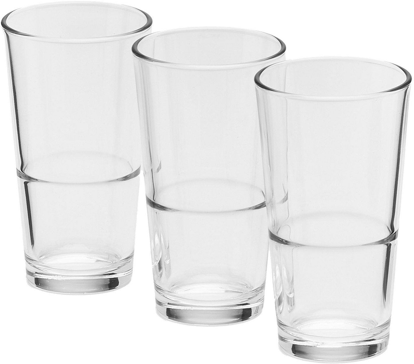 Bormioli Rocco Longdrinkglas Longdrinkbecher 370 ml Sestriere, 12 Stück, 12-tlg., Glas, stapelbar, spülmaschinengeeignet – Bild 2 von 3