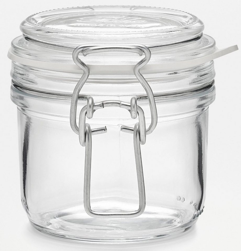 Bormioli Rocco Vorratsglas Fido, Glas, (Set, 6-tlg., 6 Stück, 0,2l Fassungsvermögen), luftdicht verschließbar, mit Bügelverschluß – Bild 2 von 5